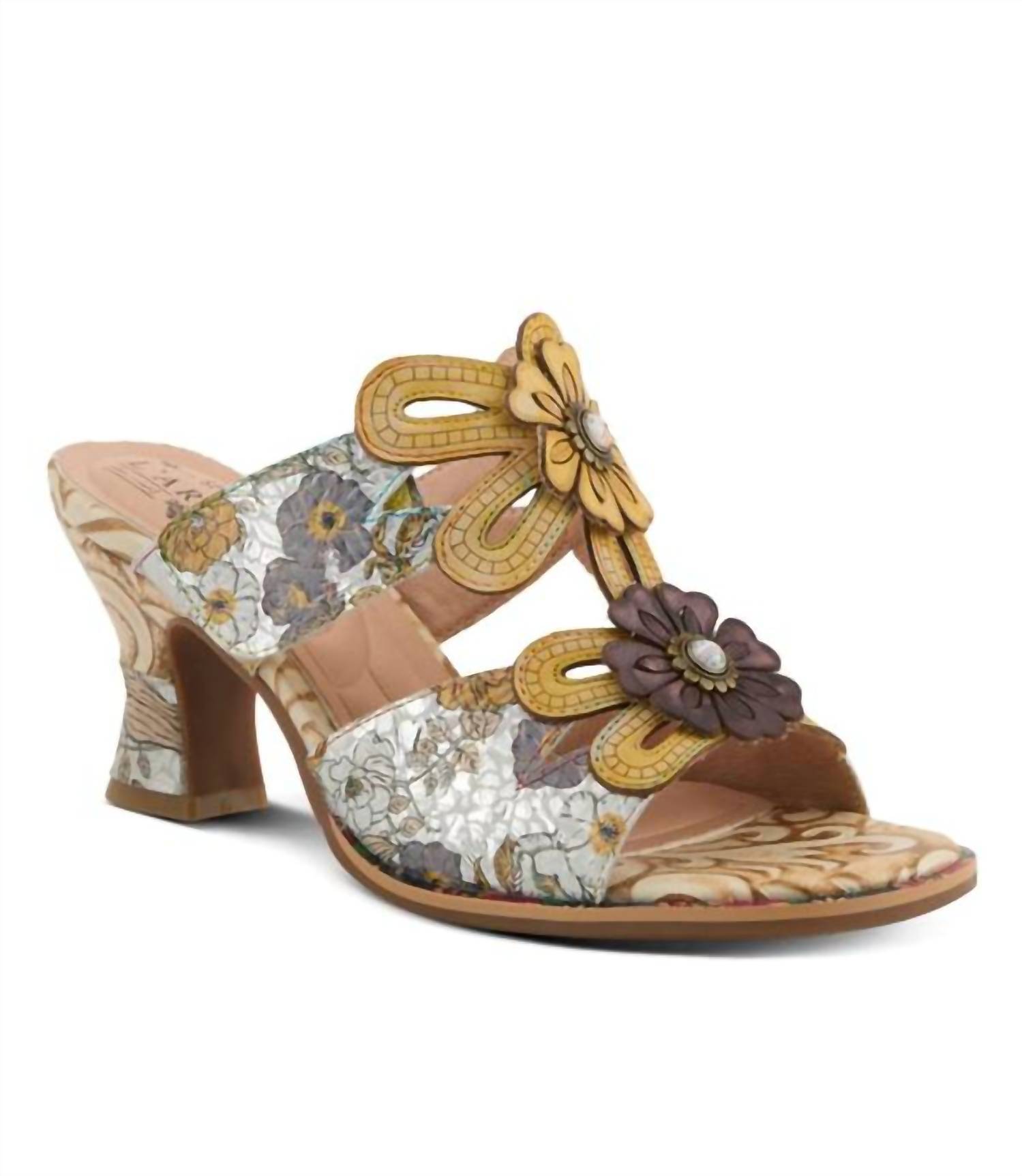 New L'artiste Women's Alania Sandals In Yellow Multi